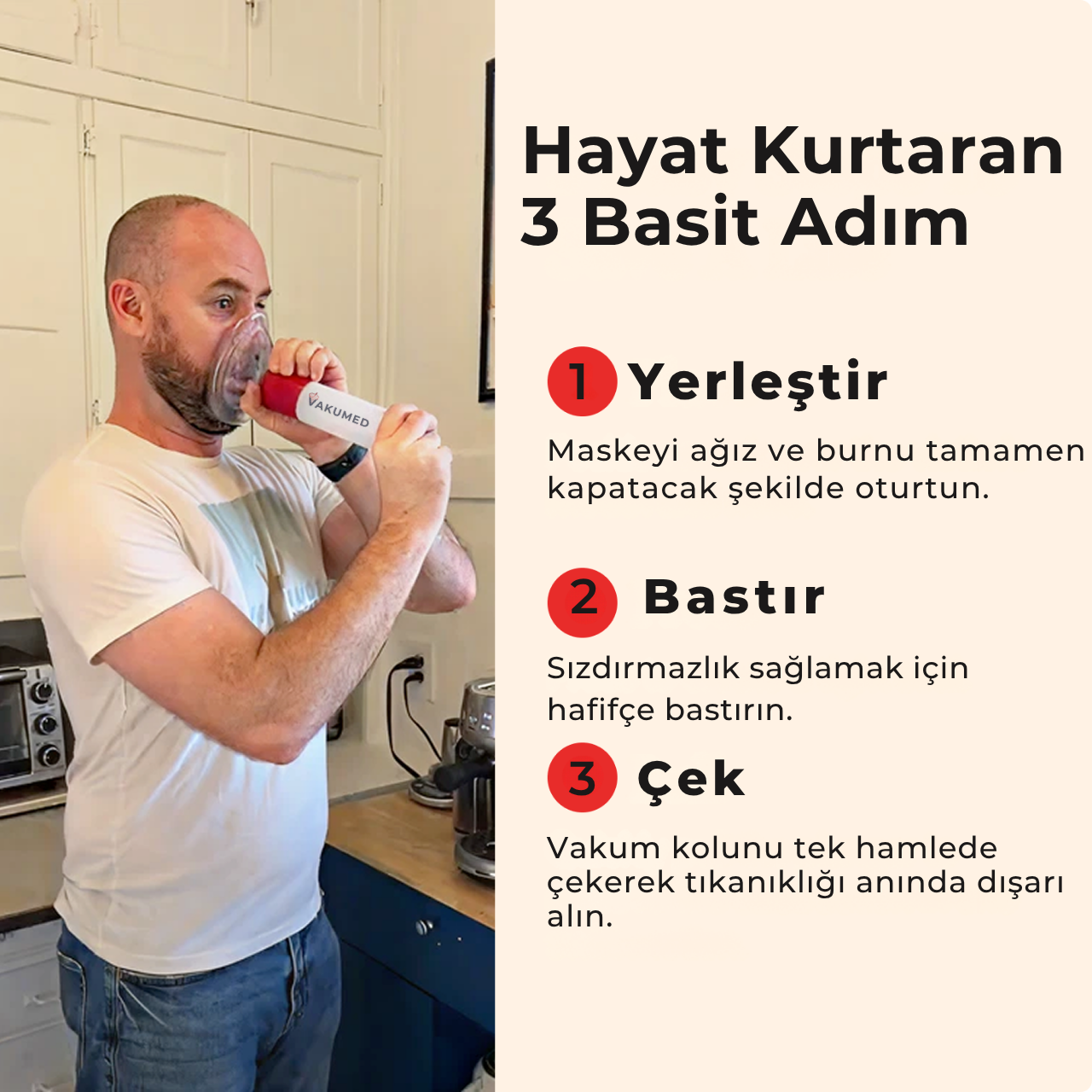 Vakumed™ Boğulma Önleyici Acil Vakum Kiti
